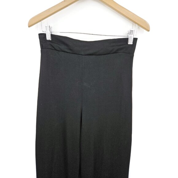 VTG New Young Innocent by Arpeja Black Pants Womens 11 Wide Leg Flare High Rise - Picture 3 of 7